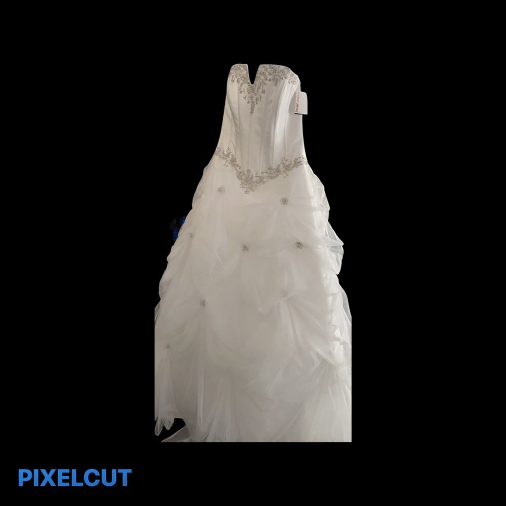 Brand New Wedding Dress, Two Tier Slip & Veil